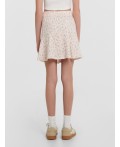 Шорты цветы на нежно -розовом
