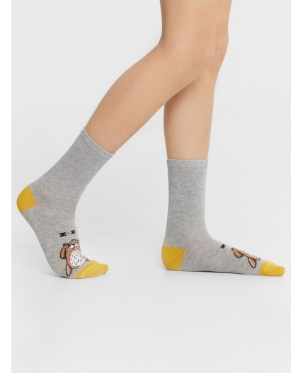 Носки серый меланж