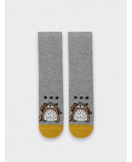 Носки серый меланж