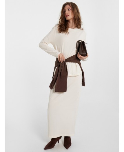 Юбка молочный
