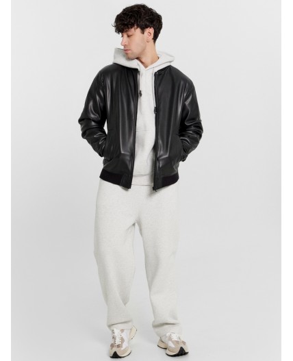 Бомбер черный1