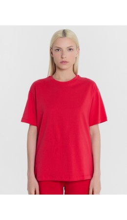 Футболка красный +печать