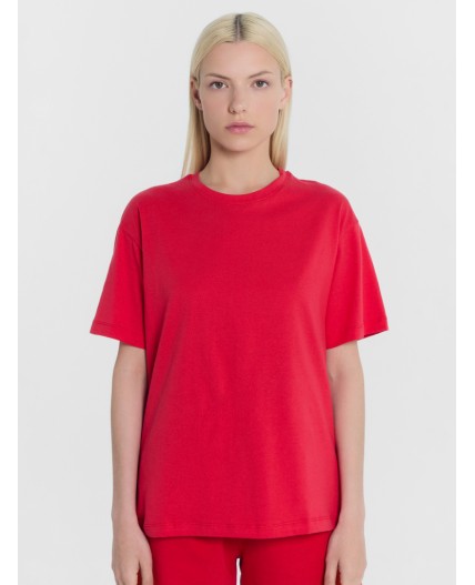 Футболка красный +печать