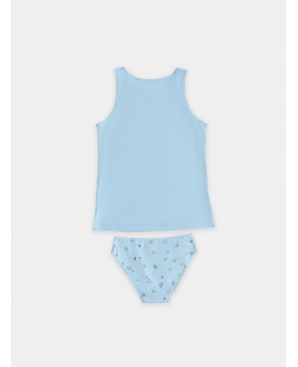 Комплект кристалл +сердечки на кристалле