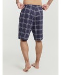Шорты клетка на т.синем