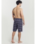 Шорты клетка на т.синем