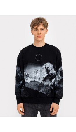 Свитшот черный +печать