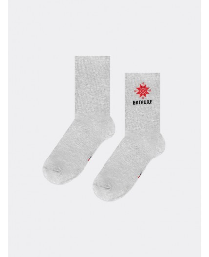 Носки св.серый меланж
