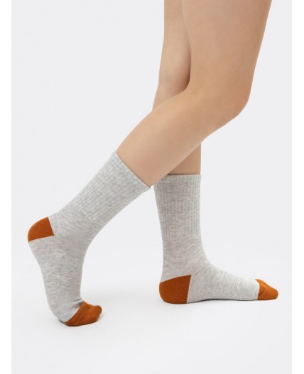Носки св.серый меланж