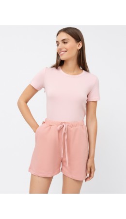 Шорты персик