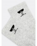 Носки св.серый меланж