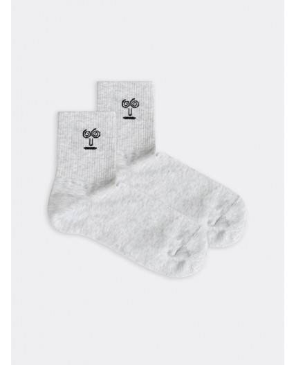 Носки св.серый меланж