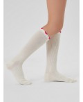 Носки молочный /малиновый