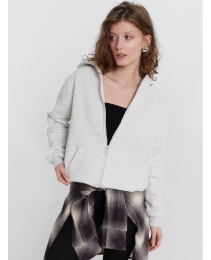 Толстовка серый меланж 4306-А