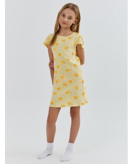 Сорочка уточки на желтом