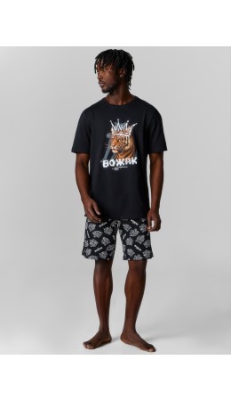 Комплект черный +тигры на черном