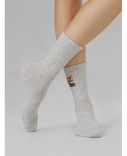 Носки св.серый меланж