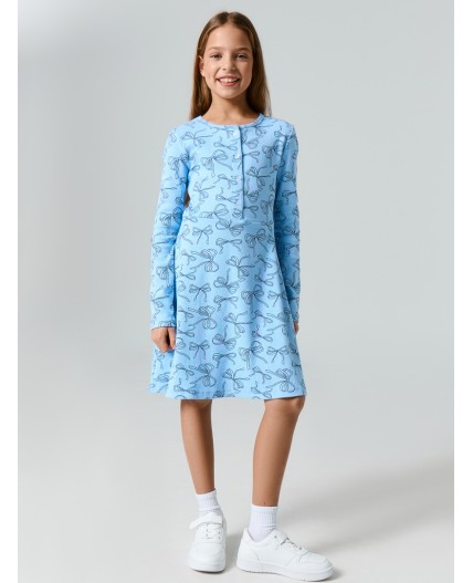 Платье бантики на небесном