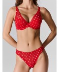 Бюстгальтер сердечки на красном