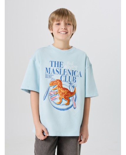 Футболка небо +печать