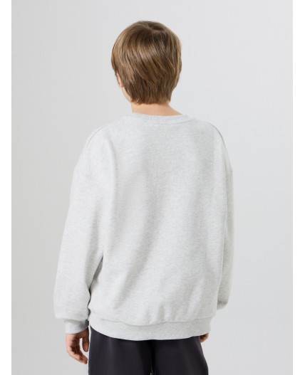 Свитшот серый меланж 4306-А +печать2