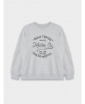 Свитшот серый меланж 4306-А +печать2