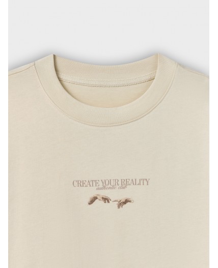 Футболка песчаное облако +печать