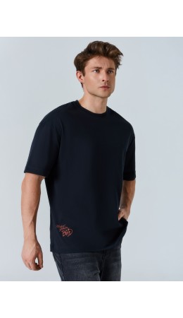 Футболка черный +печать7