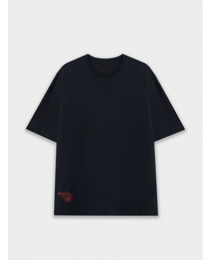 Футболка черный +печать7