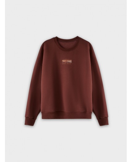 Свитшот т.шоколадный +печать