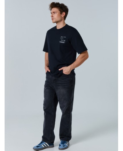 Футболка черный +печать15