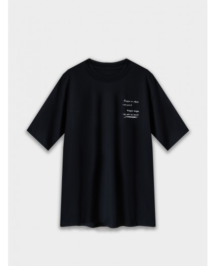 Футболка черный +печать15