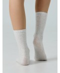 Носки молочный меланж