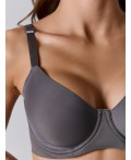 Бюстгальтер т.серый меланж