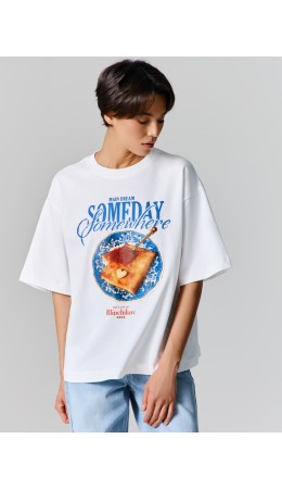 Футболка белый +печать25