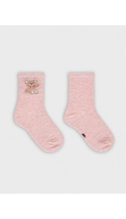 Носки розовый меланж