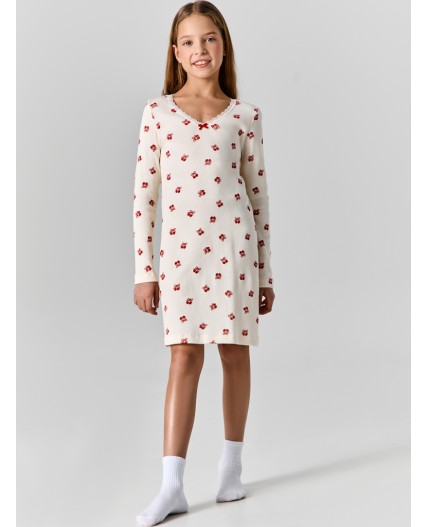 Сорочка вишенки на св.молочном