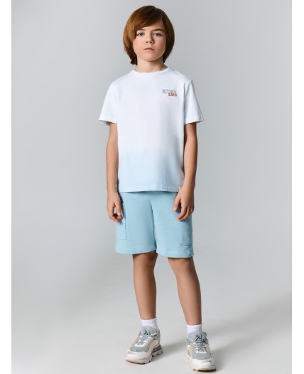 Комплект бело -бирюзовый +серо -бирюзовый +печать