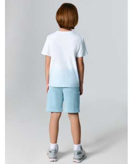 Комплект бело -бирюзовый +серо -бирюзовый +печать