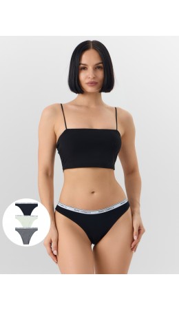 Трусы т.серый меланж 4348-F +мятный +черный