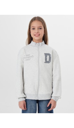 Толстовка серый меланж 4306-А +печать2