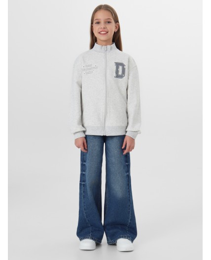 Толстовка серый меланж 4306-А +печать2