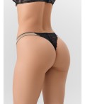Трусы телесный +черный