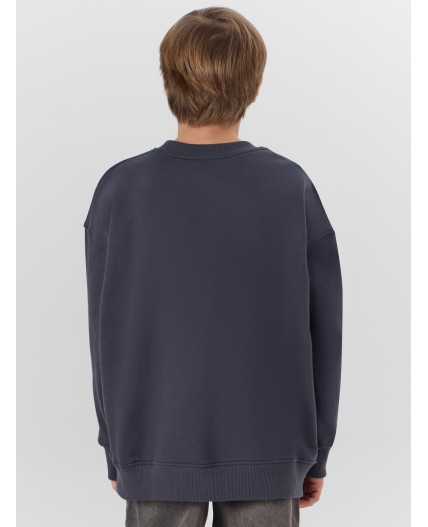 Свитшот графит +печать1