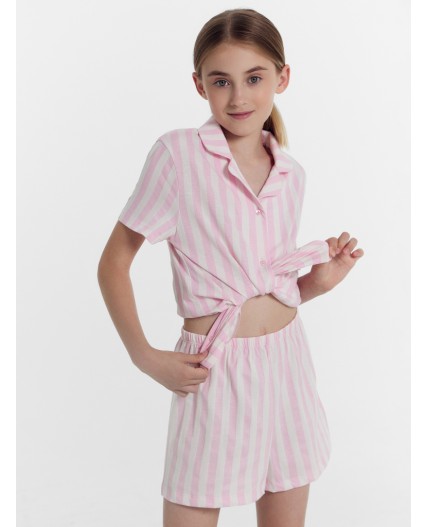 Комплект розовая полоска