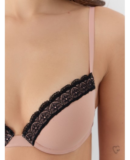 Бюстгальтер персиковый румянец1