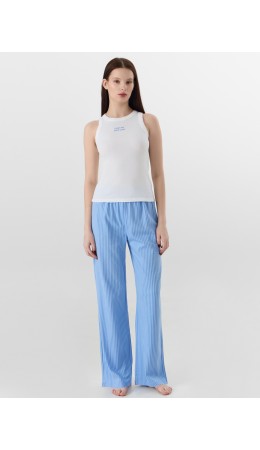 Комплект белый +сине -голубая полоска