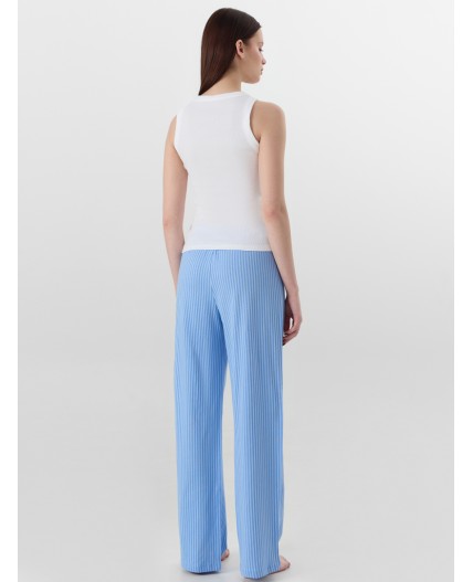 Комплект белый +сине -голубая полоска