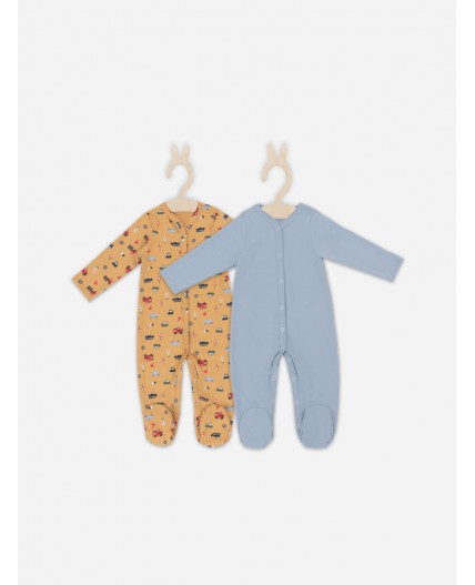 Комбинезон машинки на бисквите +серо -голубой
