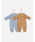 Комбинезон машинки на бисквите +серо -голубой